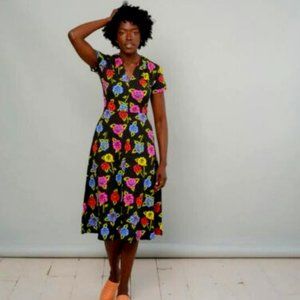 Nooworks Greta Dress in Roses